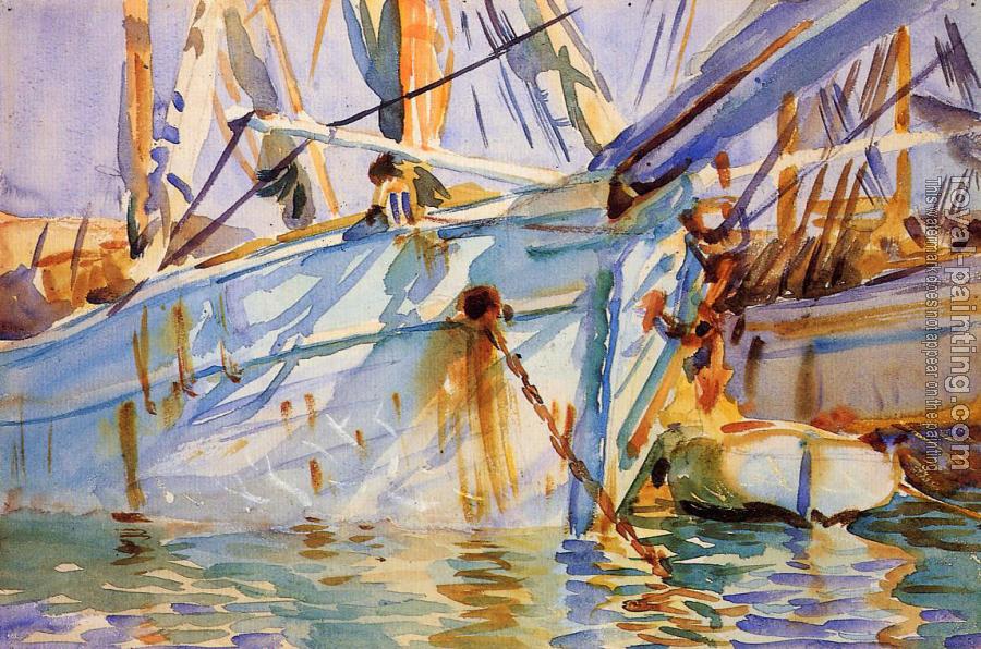 John Singer Sargent : In a Levantine Port John Singer Sargent : In a Levantine Port
